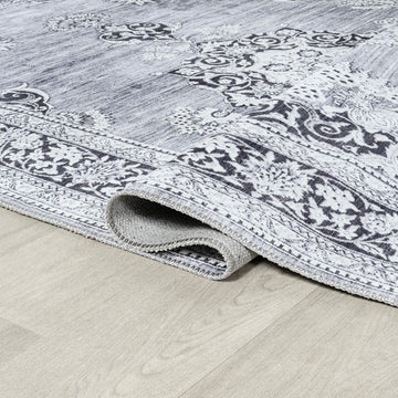 Bausch Bohemian Distressed Chenille Machine-washable Area Rug